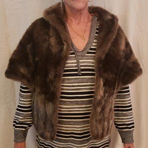 Faux fur cape jacket Regina Glenara by Glenoit